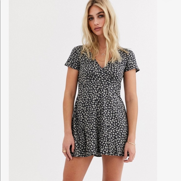 ASOS Dresses & Skirts - MOTEL mini dress in black ditsy floral